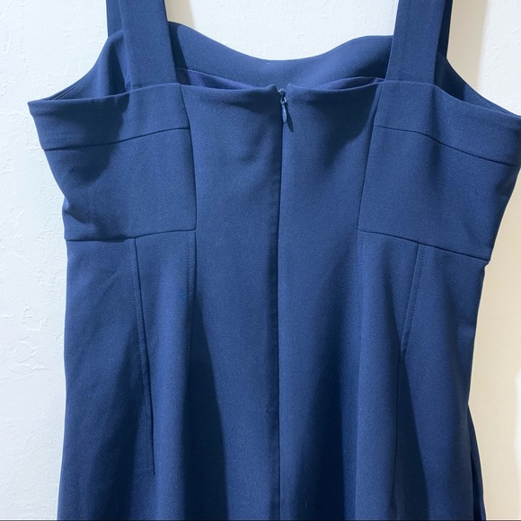 Lark & Ro Navy Sleeveless Square Neck A-Line Dress w/ Pockets - Size 8 (EUC) - Picture 6 of 10